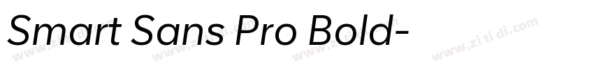 Smart Sans Pro Bold字体转换